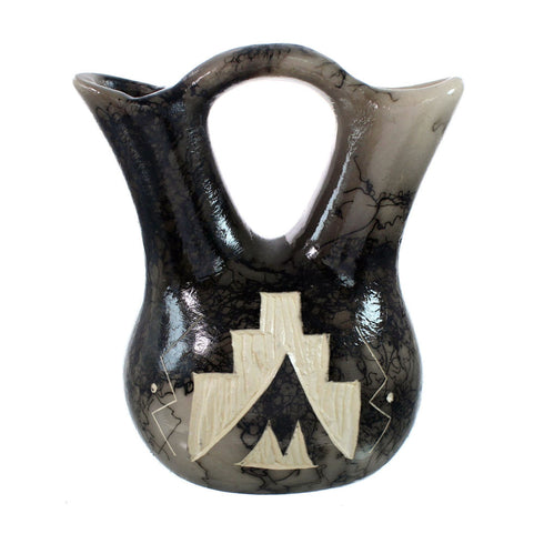 Native American Navajo Horse Hair Wedding Vase JX130507